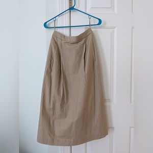 Uniqlo marimekko linen blend midi skirt